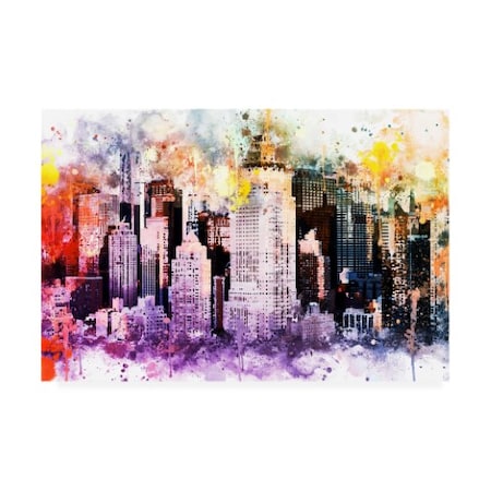 Philippe Hugonnard 'NYC Watercolor Collection - Midtown' Canvas Art,22x32